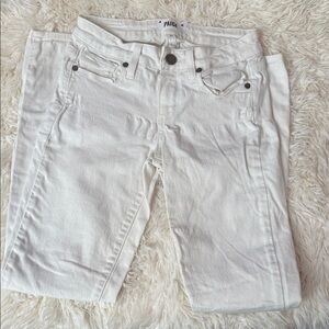 PAIGE Women's Off-White Straight Leg Jeans